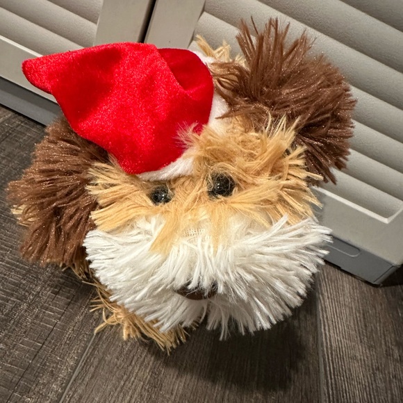 Dan Dee collectors choice Christmas shaggy dog 10 inch. Music plays - Picture 1 of 7